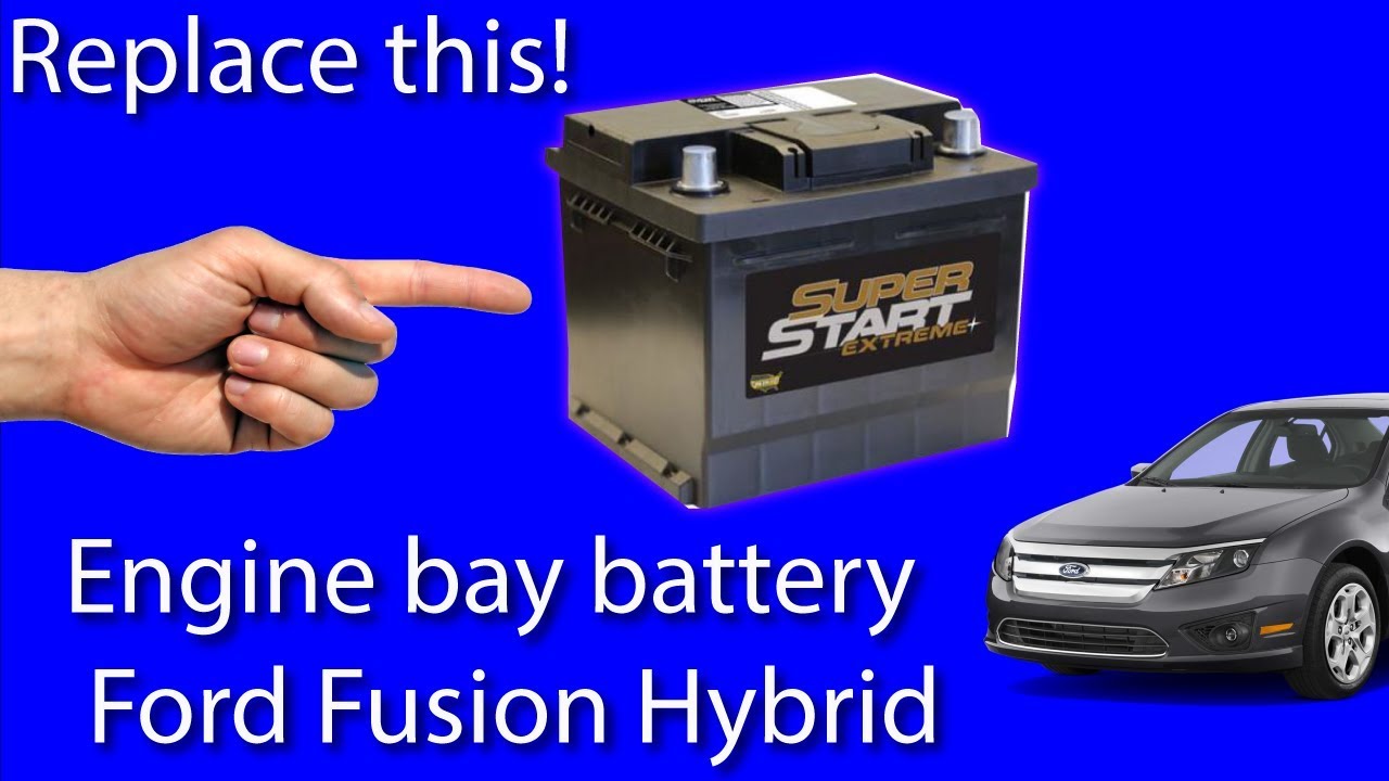 Ford Fusion Hybrid Engine Bay Battery Replacement