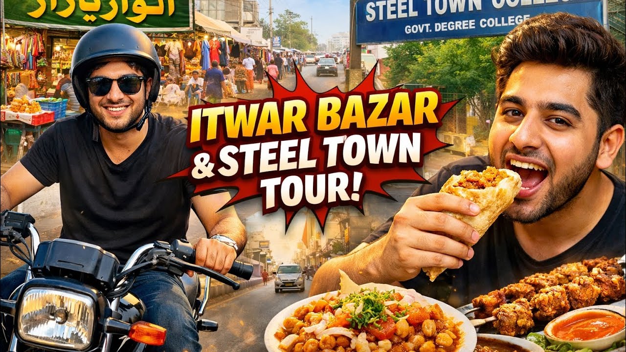 Bike Vlogging | Itwar Bazar & Steel Town Karachi” #dailyvlog #bikevlog