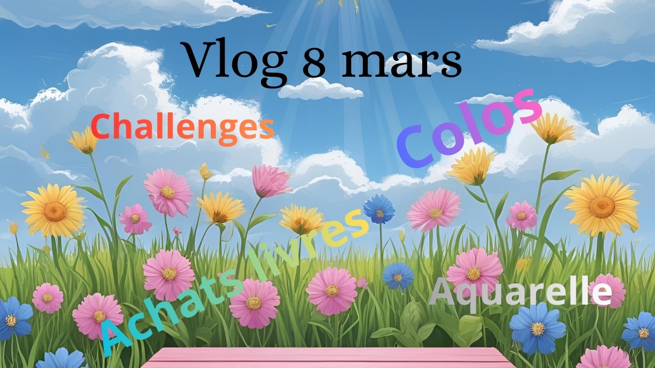 Vlog : colos, challenges, achats livres .... une semaine ensoleillée 🖐 