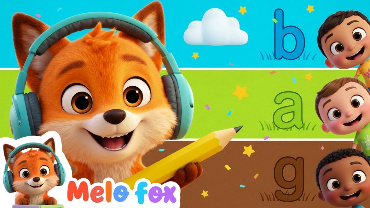 Sky, Grass & Root Letters for Kids | Full Handwriting ABC Learning with MeloFox
