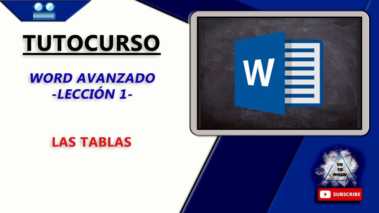 Curso de Word Avanzado | Lección 1 | Las Tablas