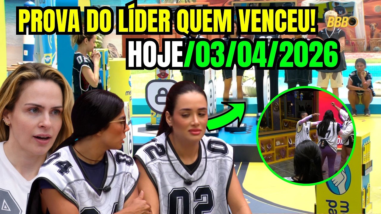 BBB26: QUEM VENCEU a Prova do ANJO HOJE 03/04/2026 L&Iacute;DER ESTA NO CASTIGO DO MOSTRO!