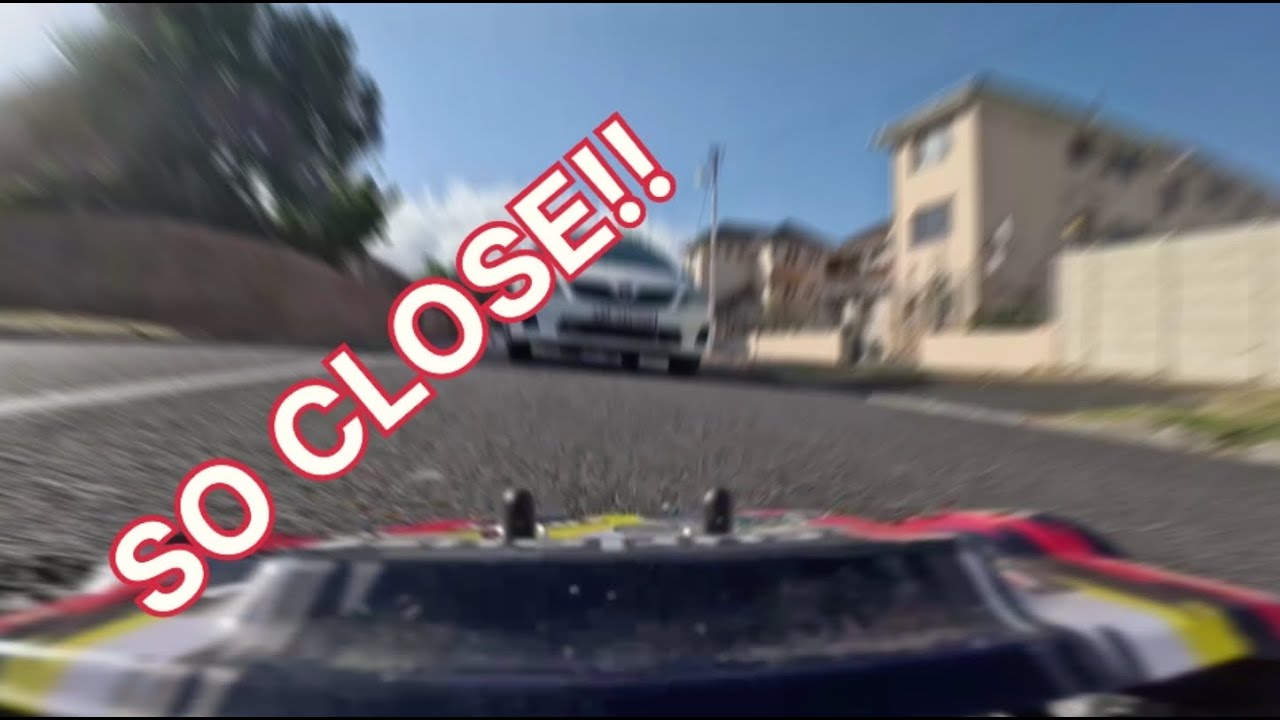 FPV RC Car Almost Hits a REAL Car 😱 | Signal Lost Seconds Later