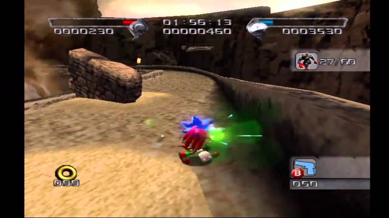Shadow the Hedgehog: Stage 2-2 Glyphic Canyon (Hero Mission no com)