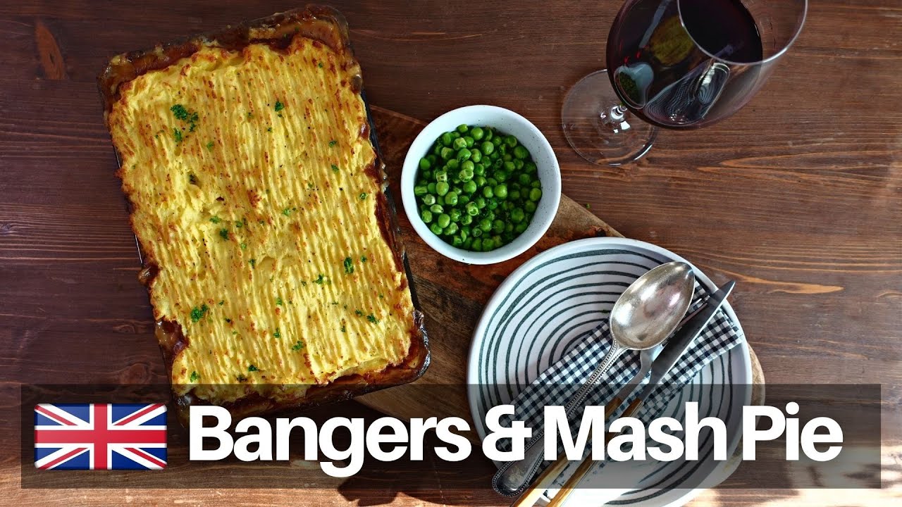 Bangers/Sausages and Mash Pie