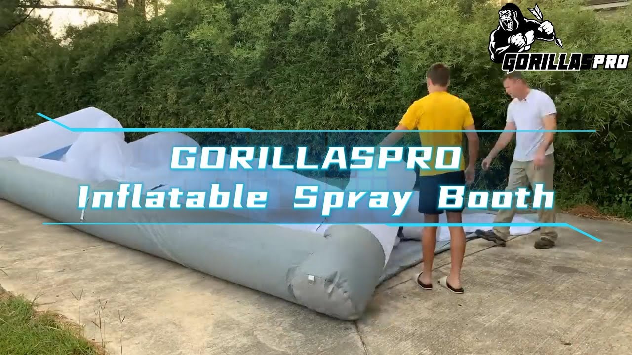 GORILLASPRO Inflatable Paint Booth Review & Real Car Paint Job!
