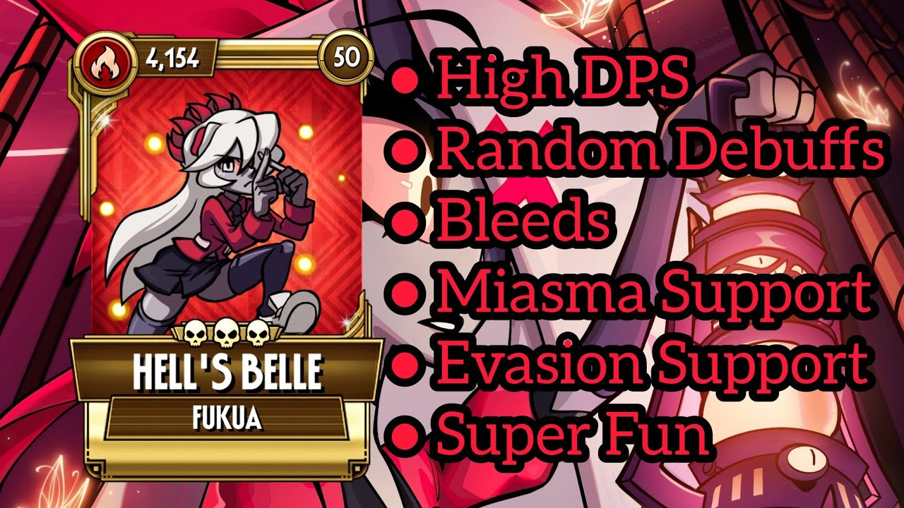 Hellish Punishment: [BUFFED] Hell's Belle (Fukua) Showcase - Skullgirls Mobile 