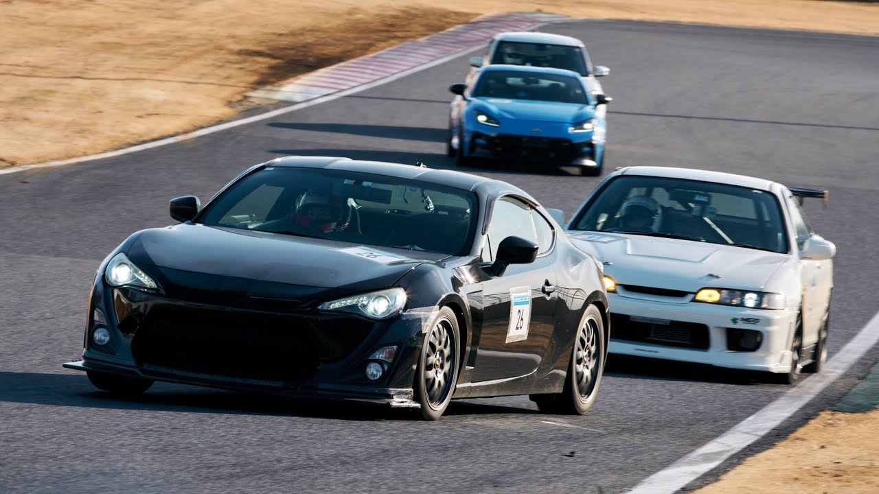 トヨタ86 vs DC2 筑波サーキット2000 アンパラ走 250207
