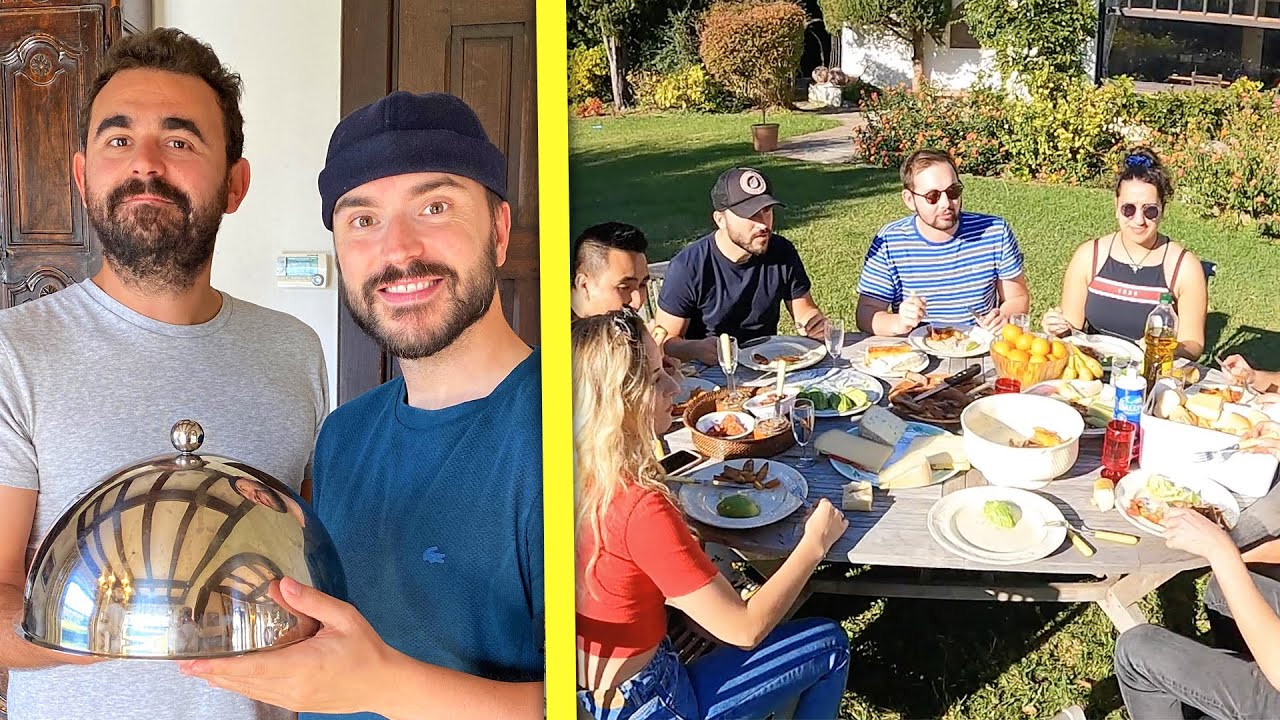 Benjamin et Guillaume préparent un diner parfait pour toute la villa