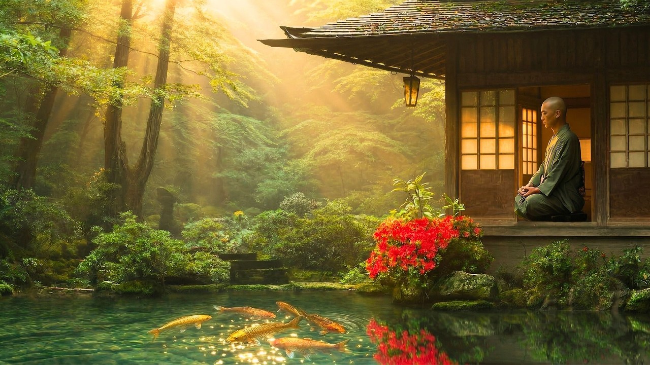 Zen Garden of Morning Light – Japanese Meditation Music for Deep Relaxation (3 Hours)