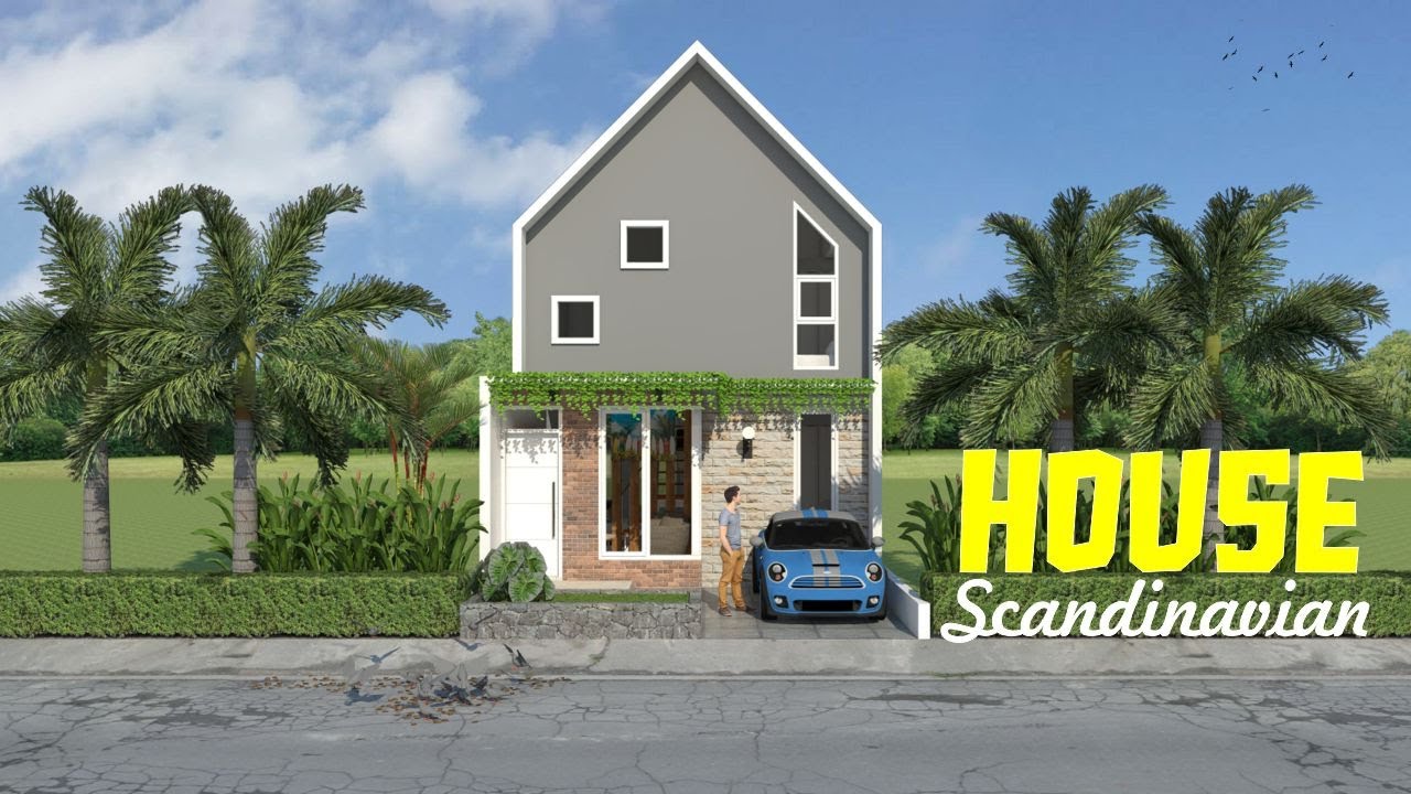 Small House Design 3 Bedroom with Scandinavian Concept