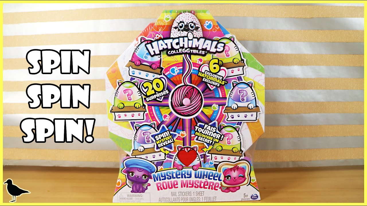 Hatchimals CollEGGtibles Mystery Wheel Toy Unboxing!  Cat Crazy Pack! | Birdew Reviews