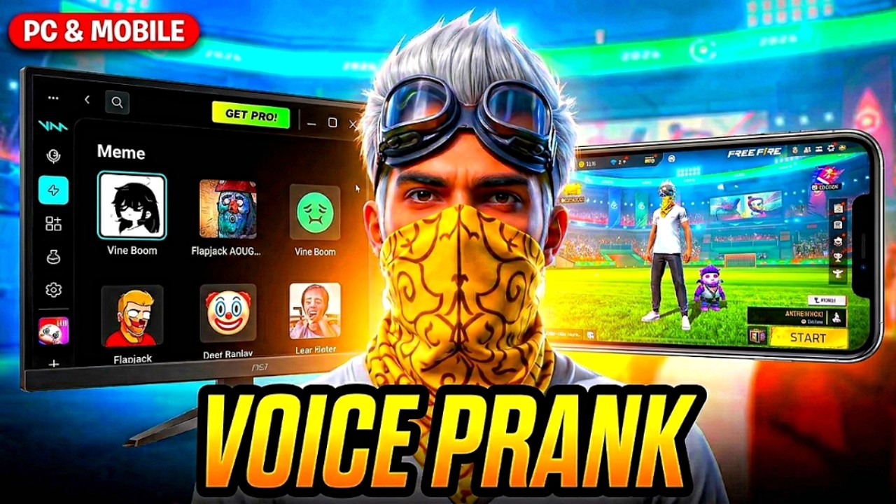 FREE FIRE NEW VIRAL VOICE PRANK IN PC💻 &📱MOBILE | HOW TO USE FREE FIRE VOICE PRANK PC & MOBILE 😲🤯