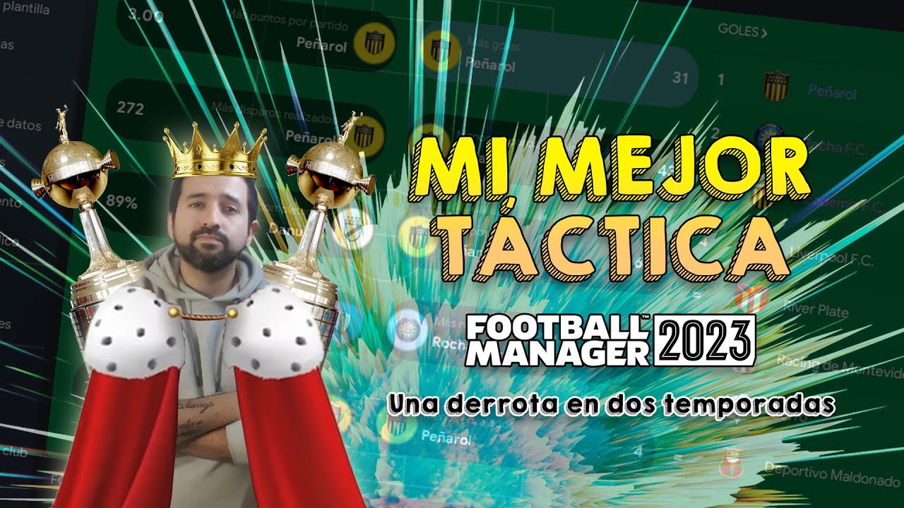 💥 Mi MEJOR TÁCTICA de FM23 me llevó a ganar 2 LIBERTADORES con PEÑAROL SIN PERDER 💥 Incluye DESCARGA