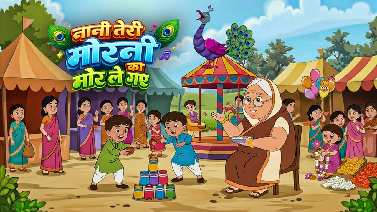 Nani Teri Morni | नानी तेरी मोरनी | Nani Teri Morni Ko Mor Le Gaye Hindi Nursery Rhyme And Kids Song