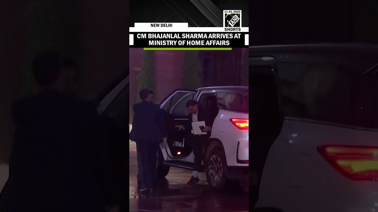 Rajasthan CM Bhajanlal Sharma arrived at the Ministry of Home Affairs in North Block, Delhi