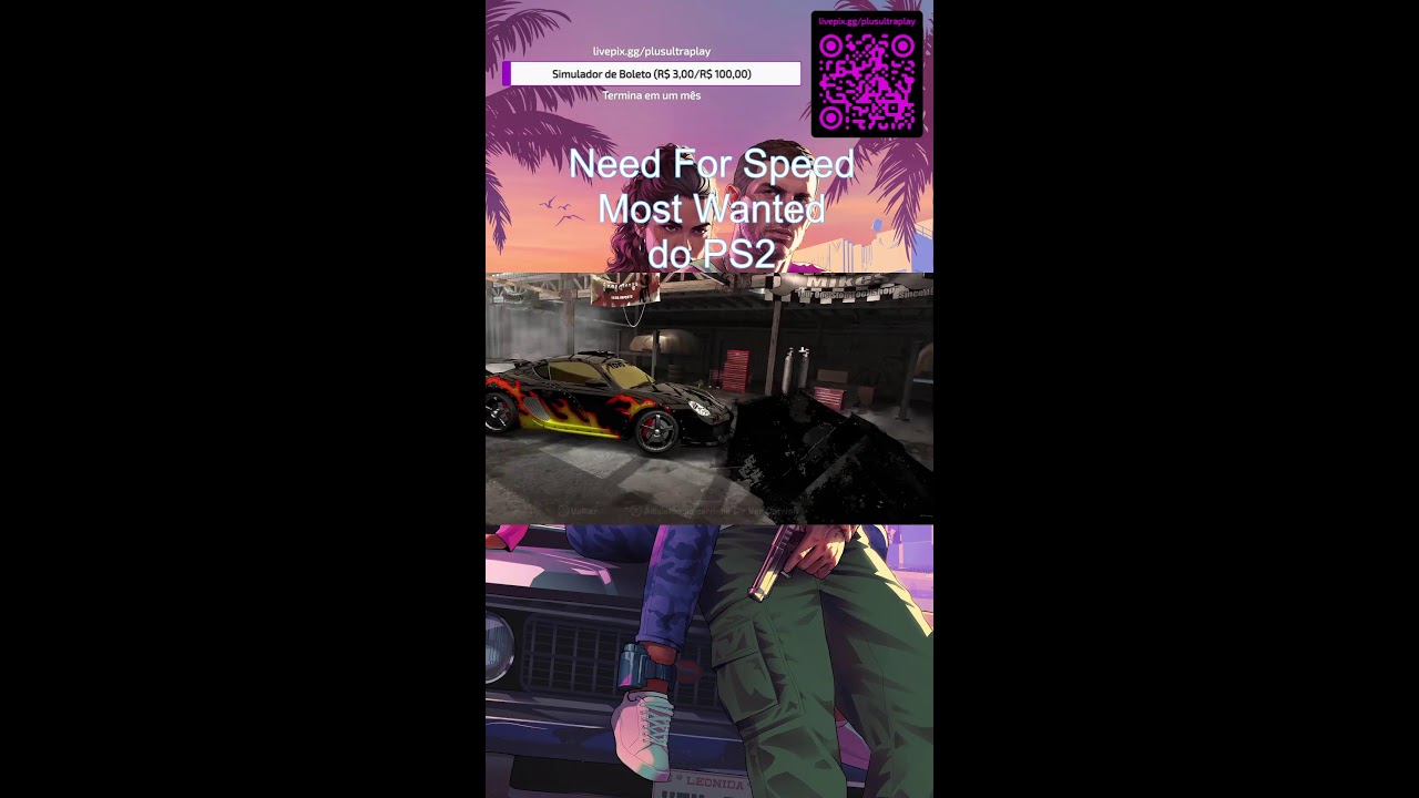 Shorts Need for Speed Most Wanted PS2 Até Zerar