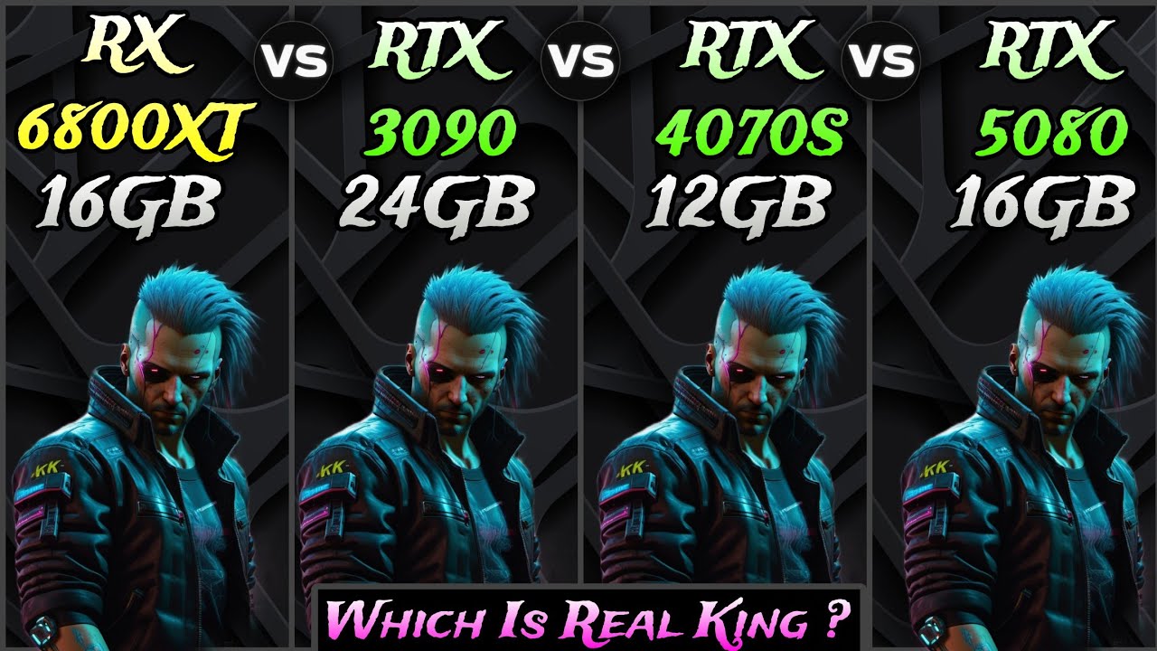 RX 6800 XT vs RTX 3090 vs RTX 4070 Super vs RTX 5080 - Test In 9 Games - 4k