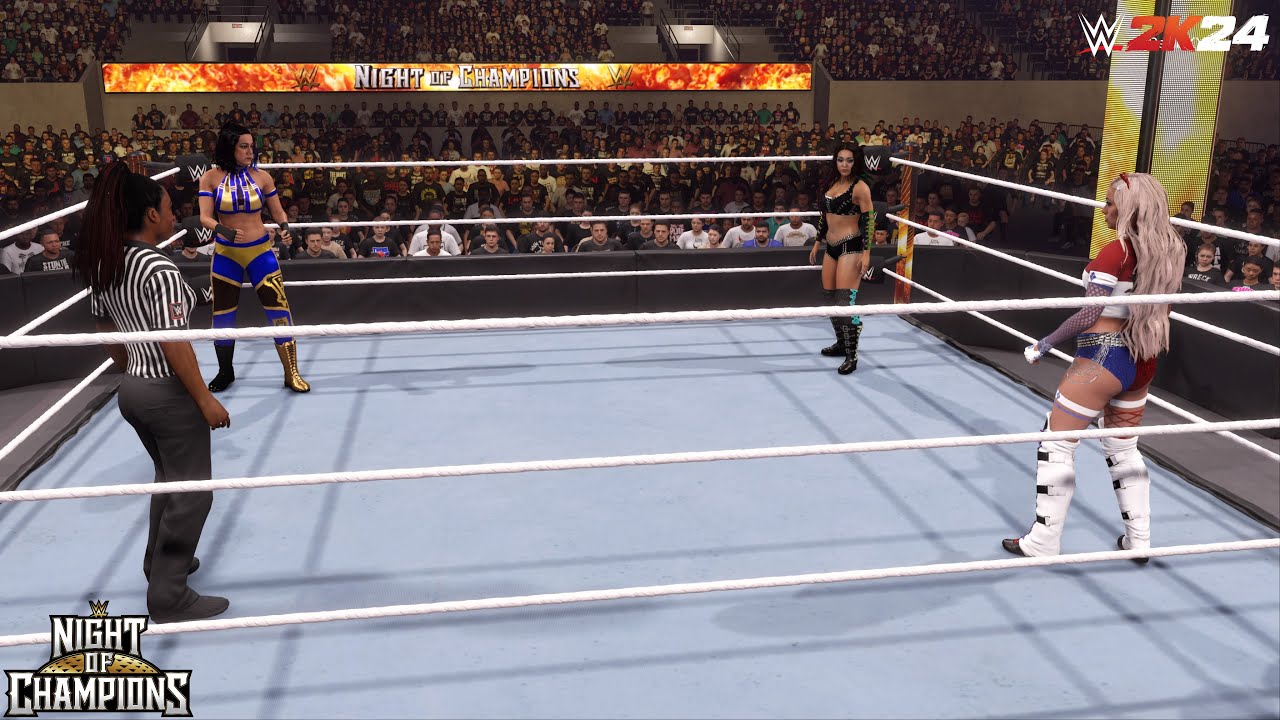 WWE 2K24 - Liv Morgan vs. Roxanne Perez vs. Bayley - Triple Threat