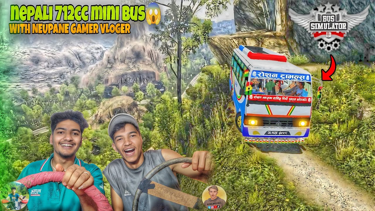||New nepali 712cc mini deluxe bus mod||with @nepu_vlogs nepali bus mod