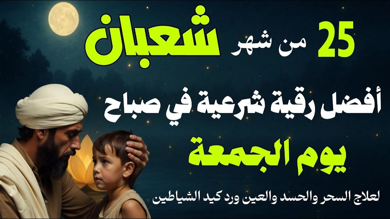 أفضل رقية شرعية في صباح يوم الجمعة - 25 من شهر شعبان لعلاج الحسد والسحر والعين وتحصين البيت والأولاد