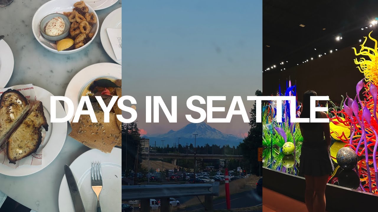 final days in Seattle | matcha and coffee shop hopping, glass museum, and the Sphere