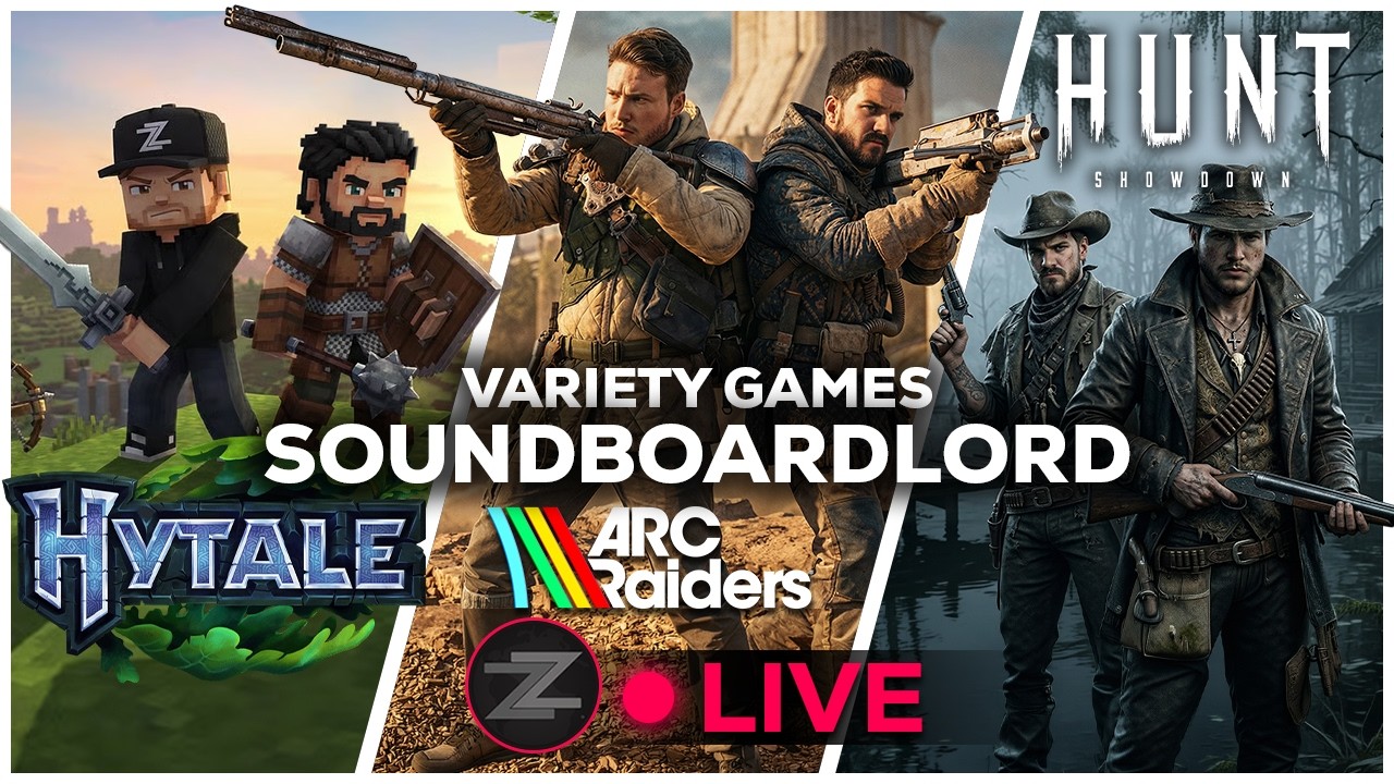 🔴LIVE - VARIETY DAY w/ SBL! Hytale, ARC Raiders, & Hunt Showdown! - Come Hang Out!
