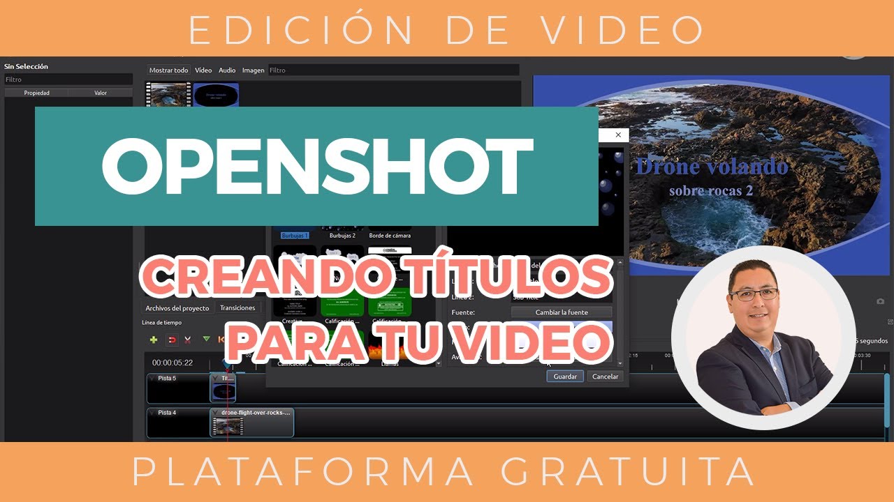 OpenShot - Cómo crear títulos