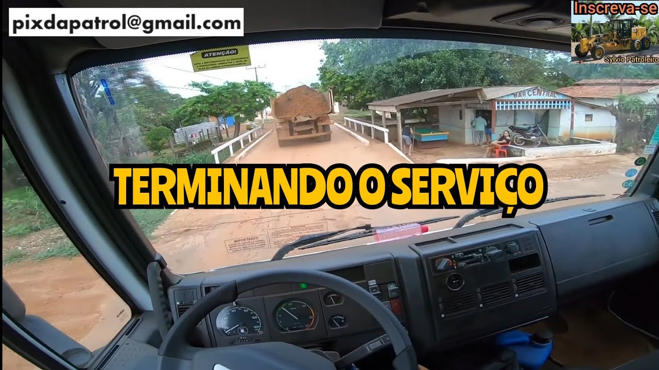 TERMINANDO O SERVIÇO NA CAÇAMBA/Iveco Mercedes pá carregadeira XCMG