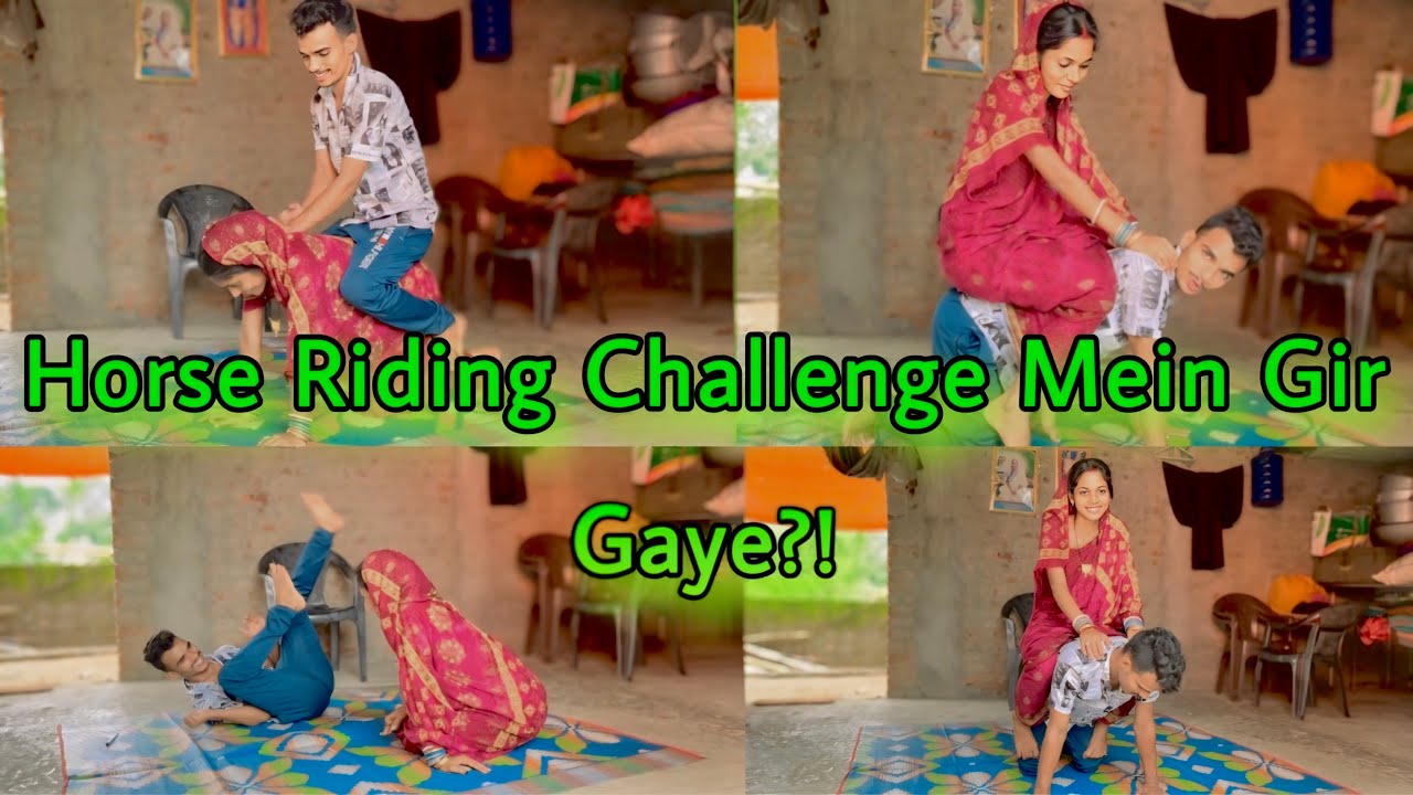Horse Riding Challenge Mein Gir Gaye?! | challenge vlog