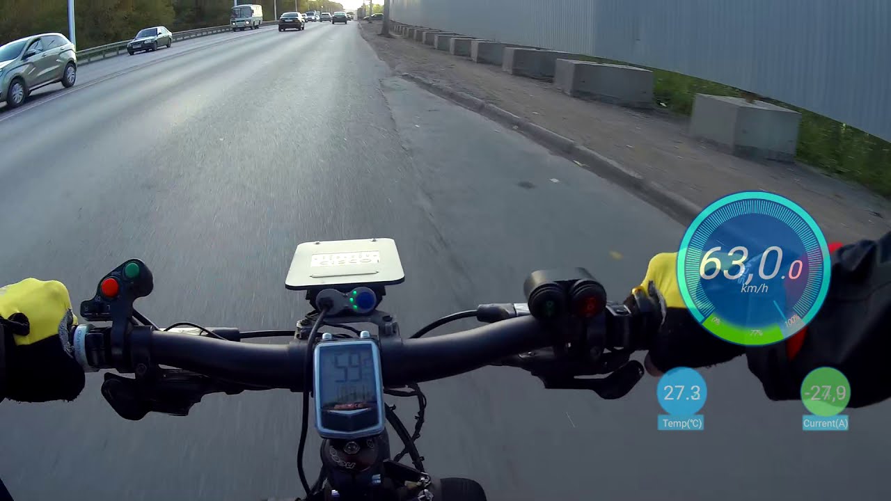 Электровелосипед 1500w по городским пробкам  / Покатушка / Уфа