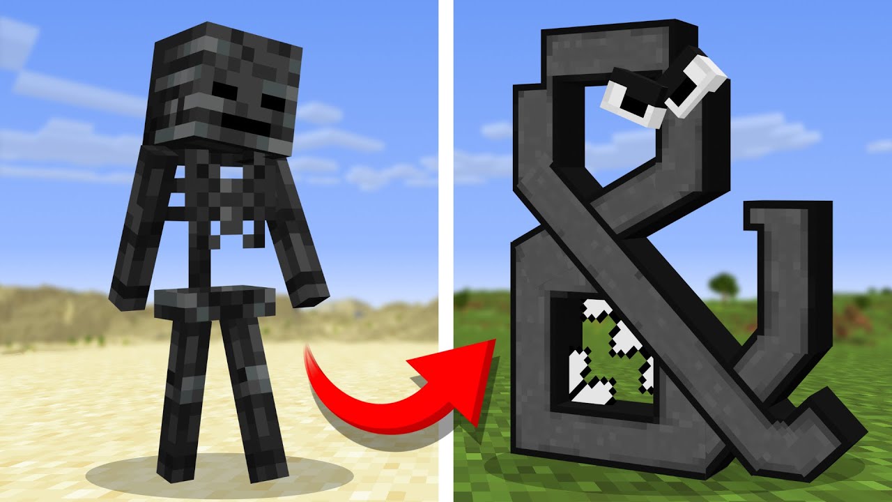 Я переделал каждого моба в Banned Alphabet Lore в Minecraft.