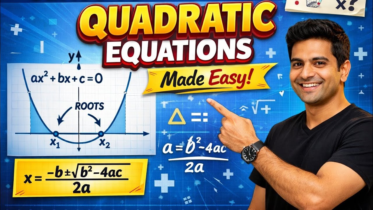 Quadratic Equations ( द्विघात समीकरण) class - 10th ( math) #class10maths #maths #quadraticequations