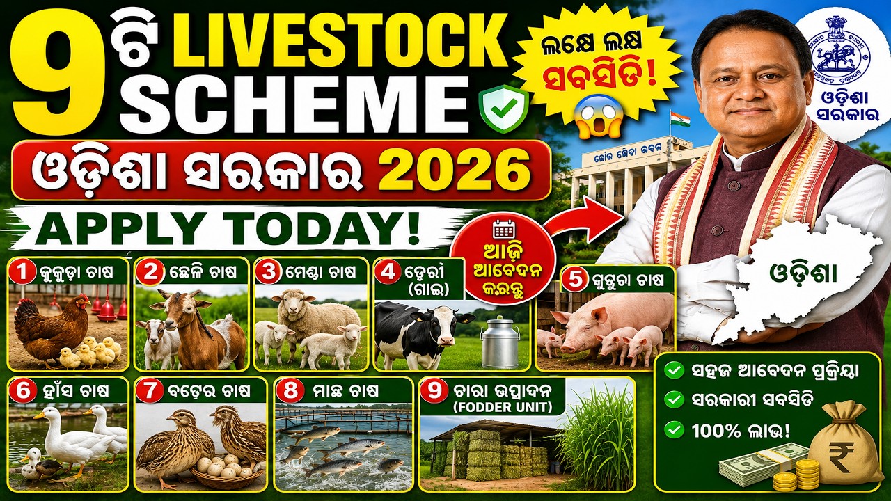 Odisha Govt Subsidy Schemes 2026 | Farmers Apply Online | Farmer Subsidy Scheme Odisha 2026