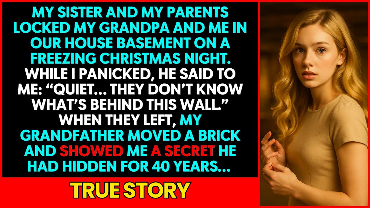 My Sister Locked Me and My Grandpa in the Basement. Then He Whispered, “Quiet… I Have a Secret…”