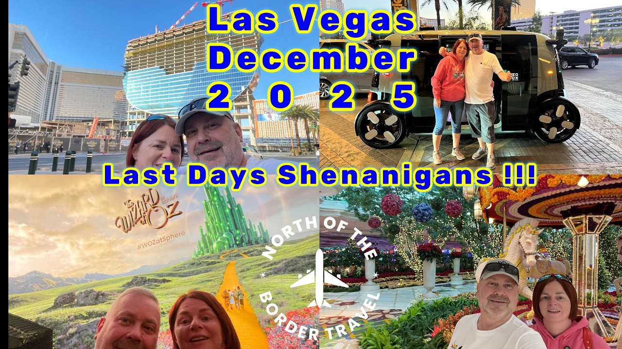 Las Vegas December 2025 - Day Nine/Ten - Wizard of OZ @ The Sphere - Zoox Cab - Food, Drink, Slots!!