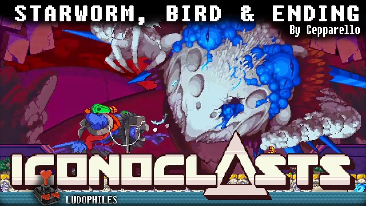 Iconoclasts Starworm & Bird Boss Fight, Game Ending & End Credits