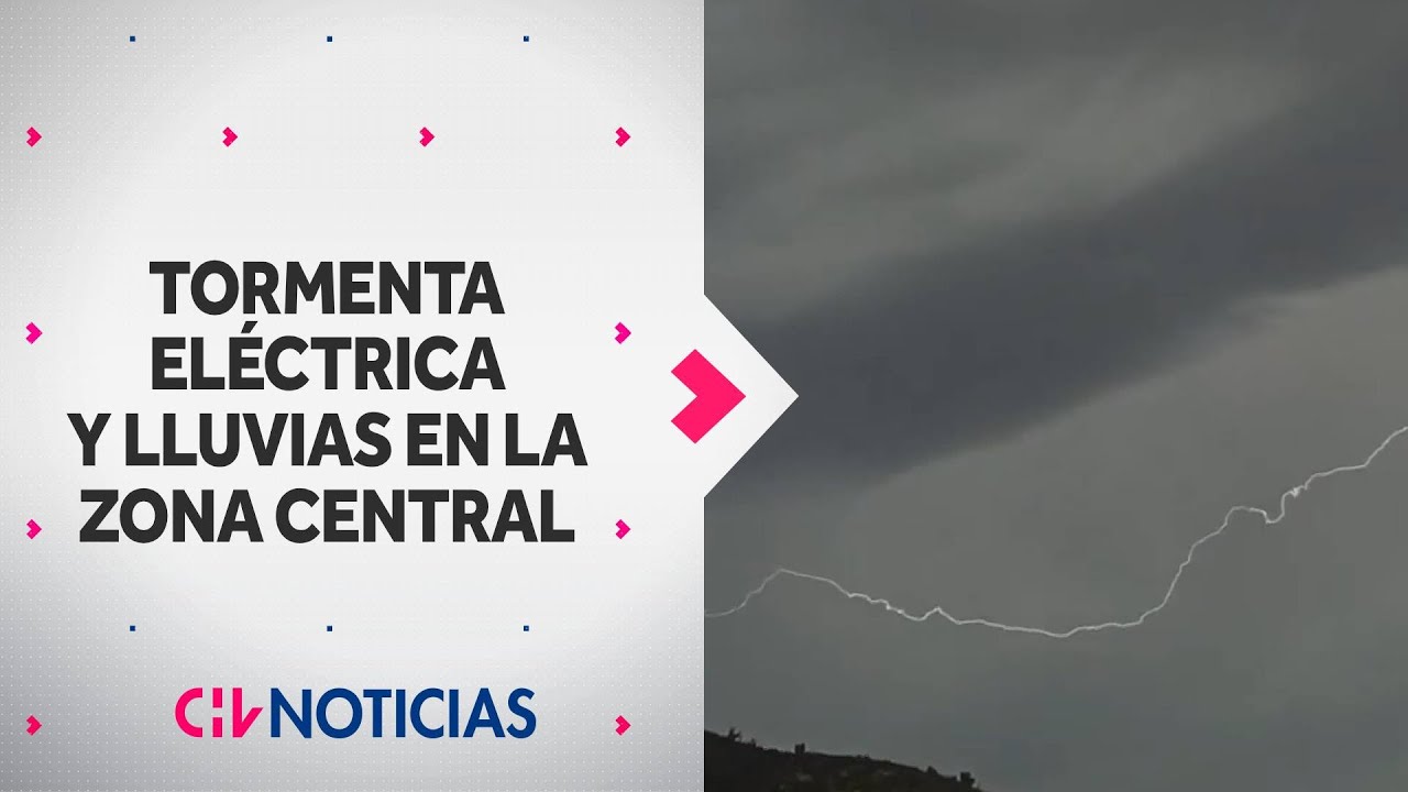 Sorpresiva tormenta eléctrica en la Zona Central: Más de 20 comunas con cortes de luz