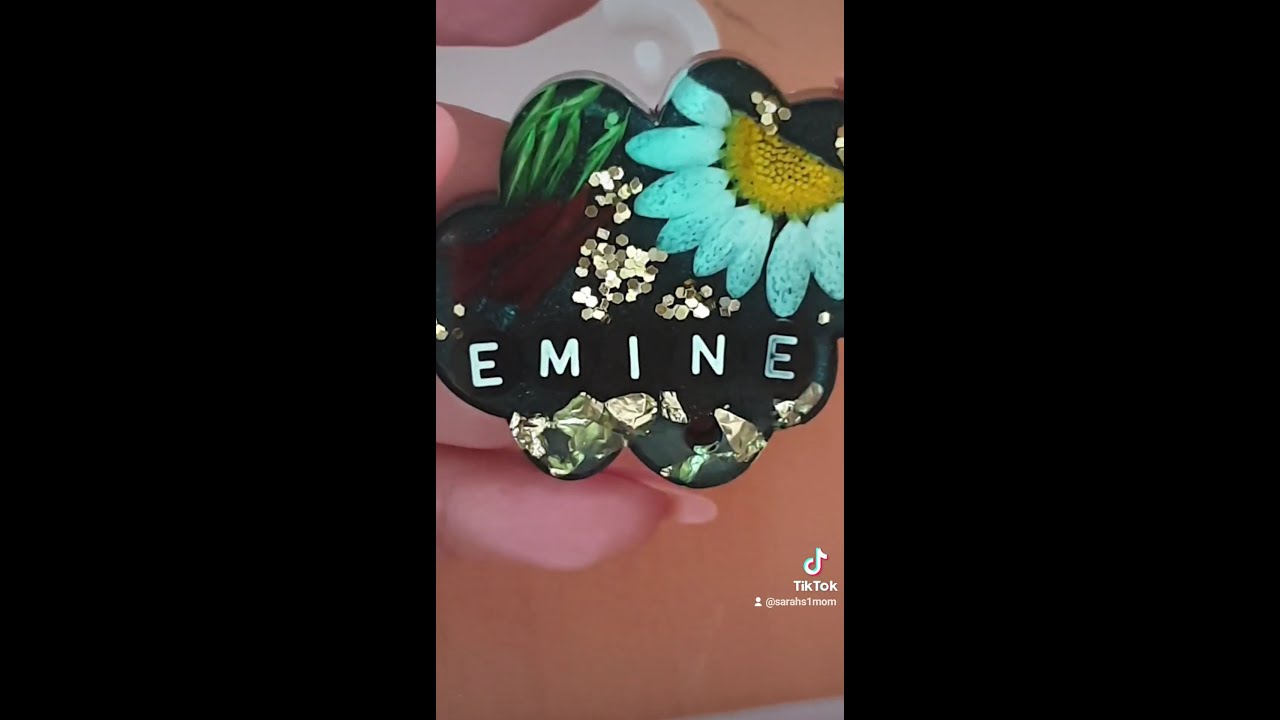 Isme özel künye eğitici video. Part 1. Name necklace tutorial from Resin