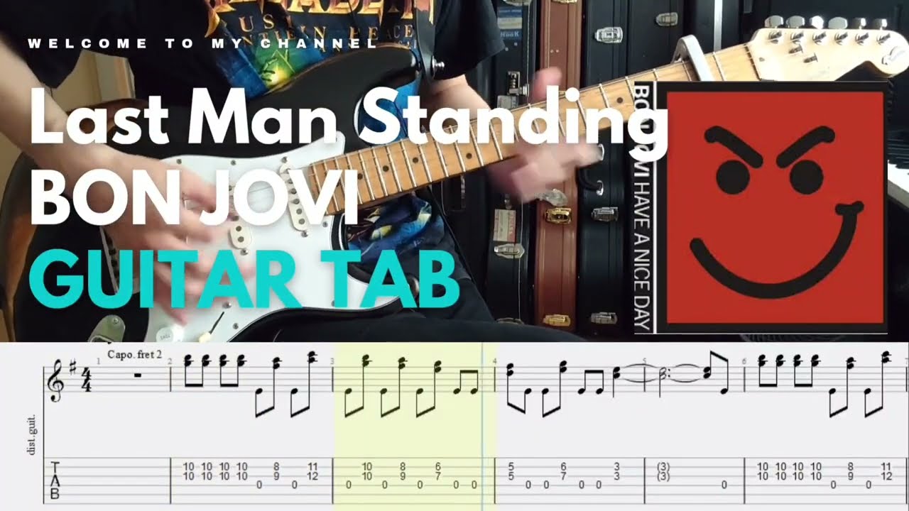 〚TAB〛Last Man Standing - Bon Jovi│guitar cover│tabs│lesson