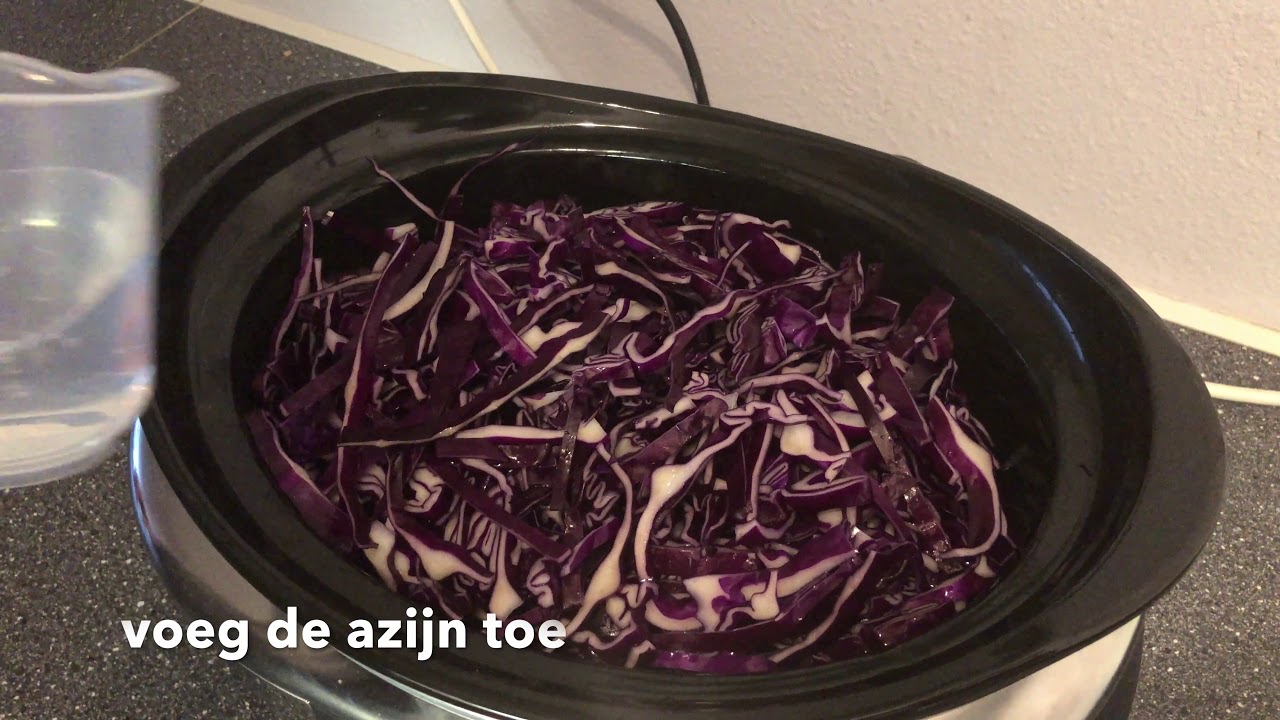 Rode kool gemaakt in de slowcooker / Crockpot