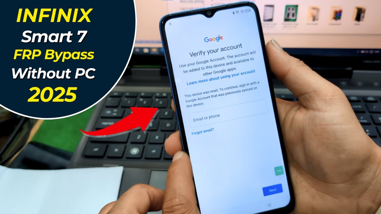 Infinix Smart 7 FRP Bypass Without PC  2025 | Infinix X6516 X6515 Gmail Account Bypass without PC