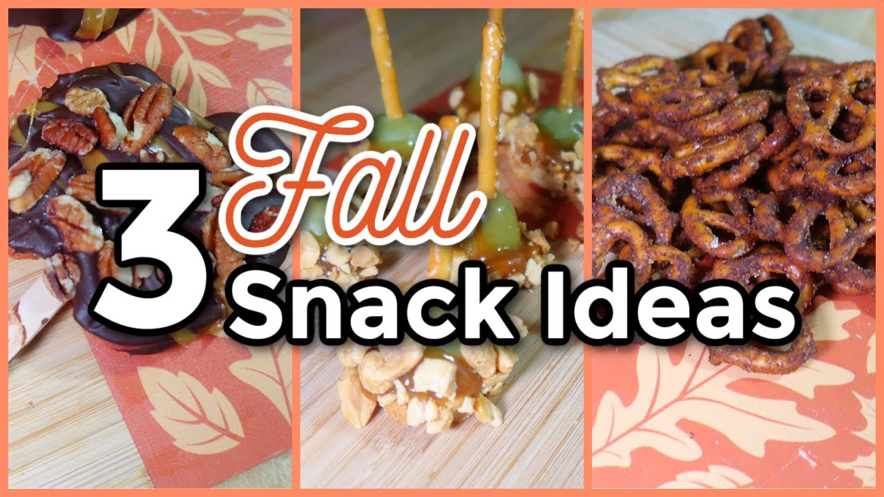 3 FUN & EASY FALL SNACKS | Snack Ideas For Kids
