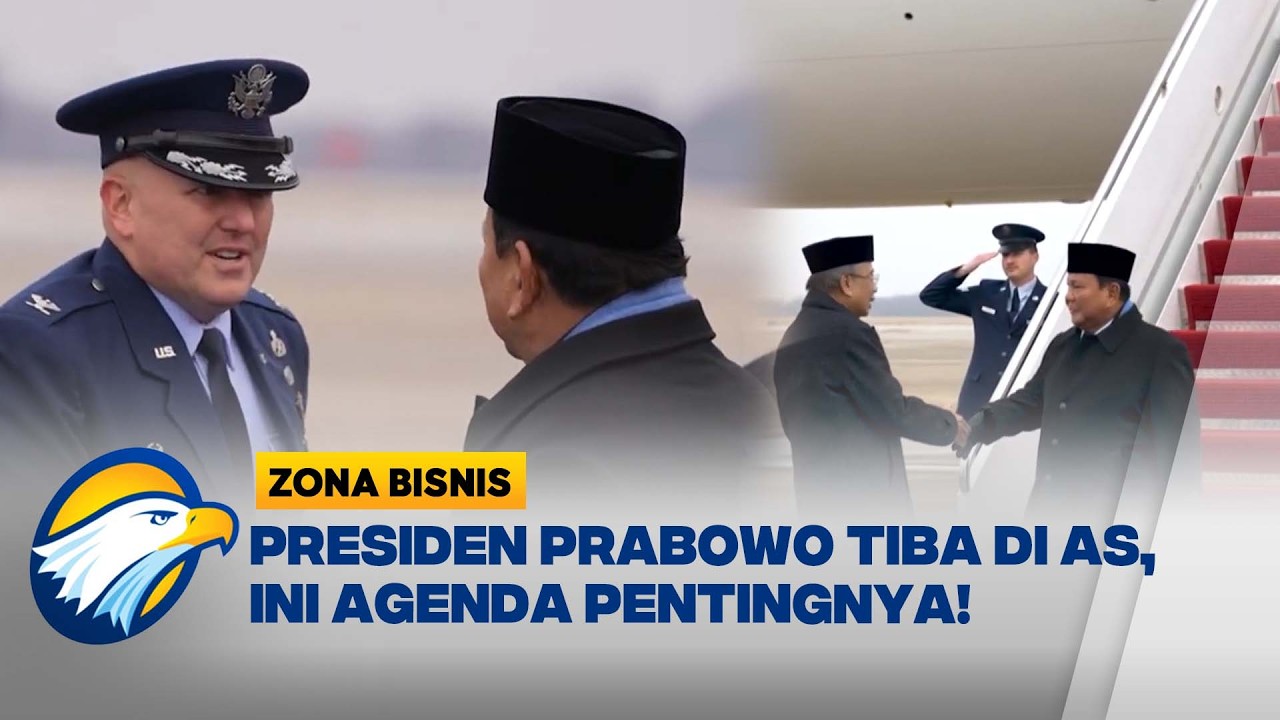 Prabowo Tiba di AS, Siap Bertemu Trump dan Pebisnis Top - [Zona Bisnis]
