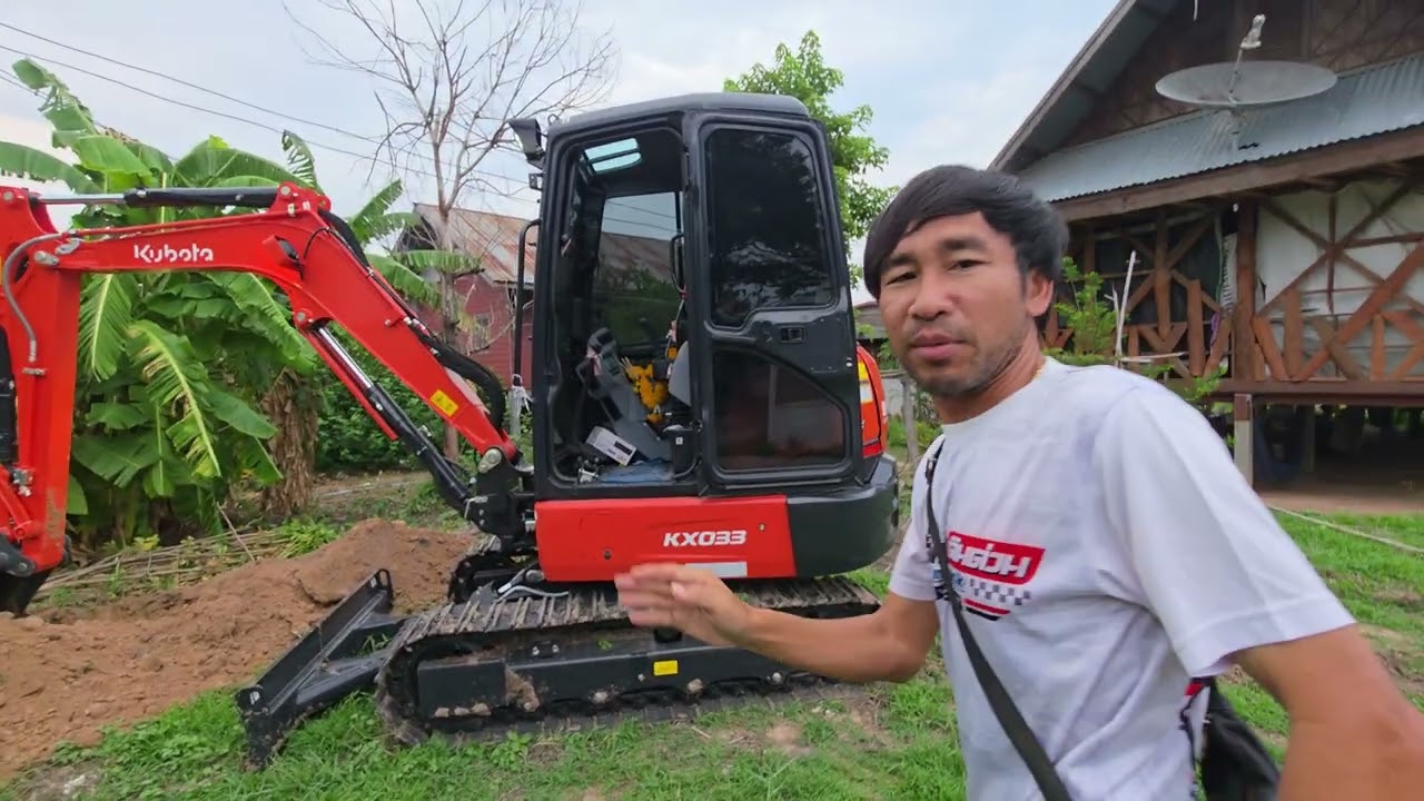 ลองระบบเจ้า รถขุด คูโบต้า kx033 เร็วแรงจริงๆ