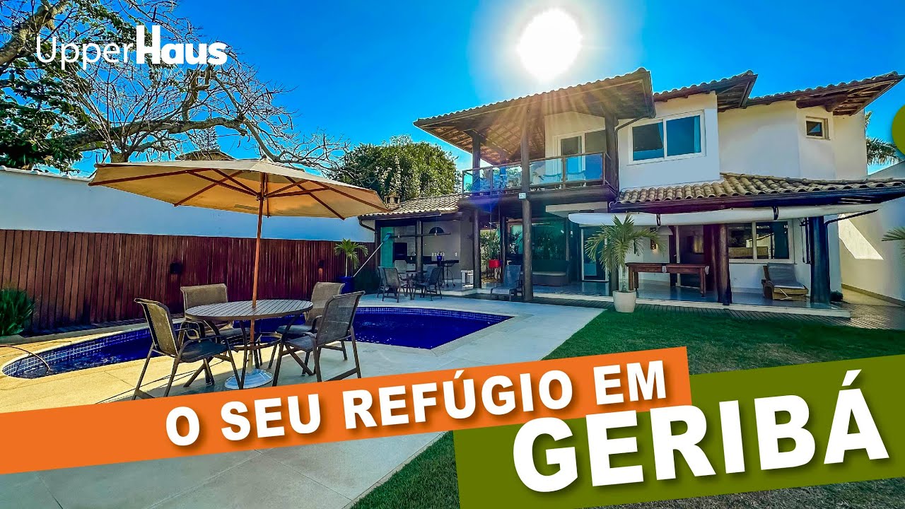 Casa coladinha na praia, com lazer incrível! Descubra o seu refúgio em GERIBÁ, Búzios!