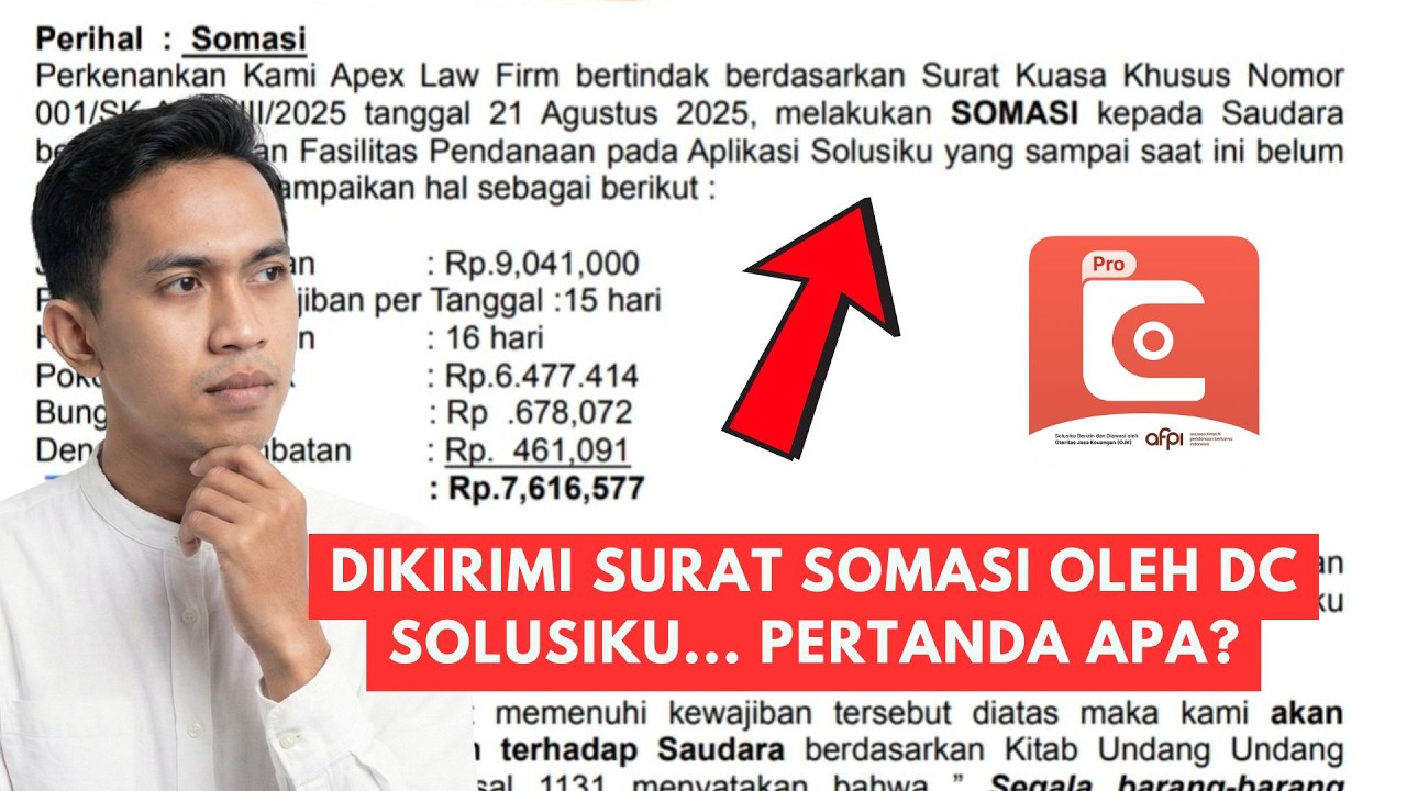 Dikirimi Surat Somasi Pinjol Solusiku, Tanda DC Akan Segera ke Rumah? ❗️