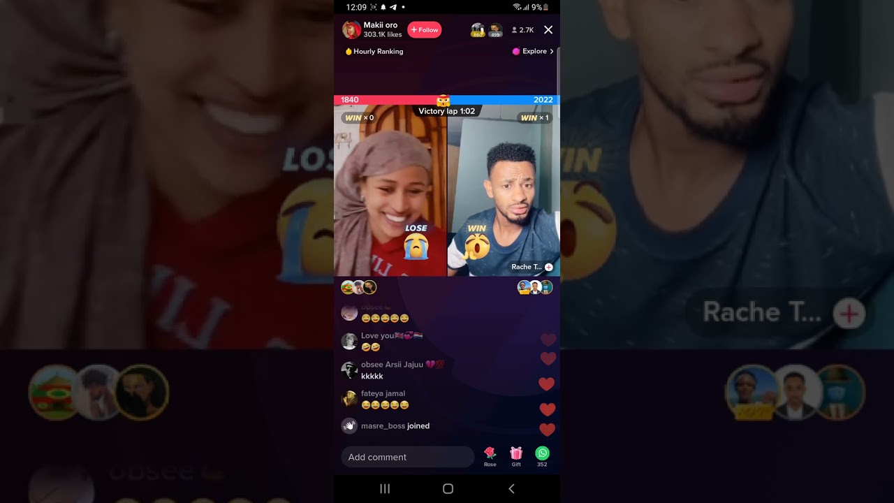 Rache Tesfaye and makii Oroo