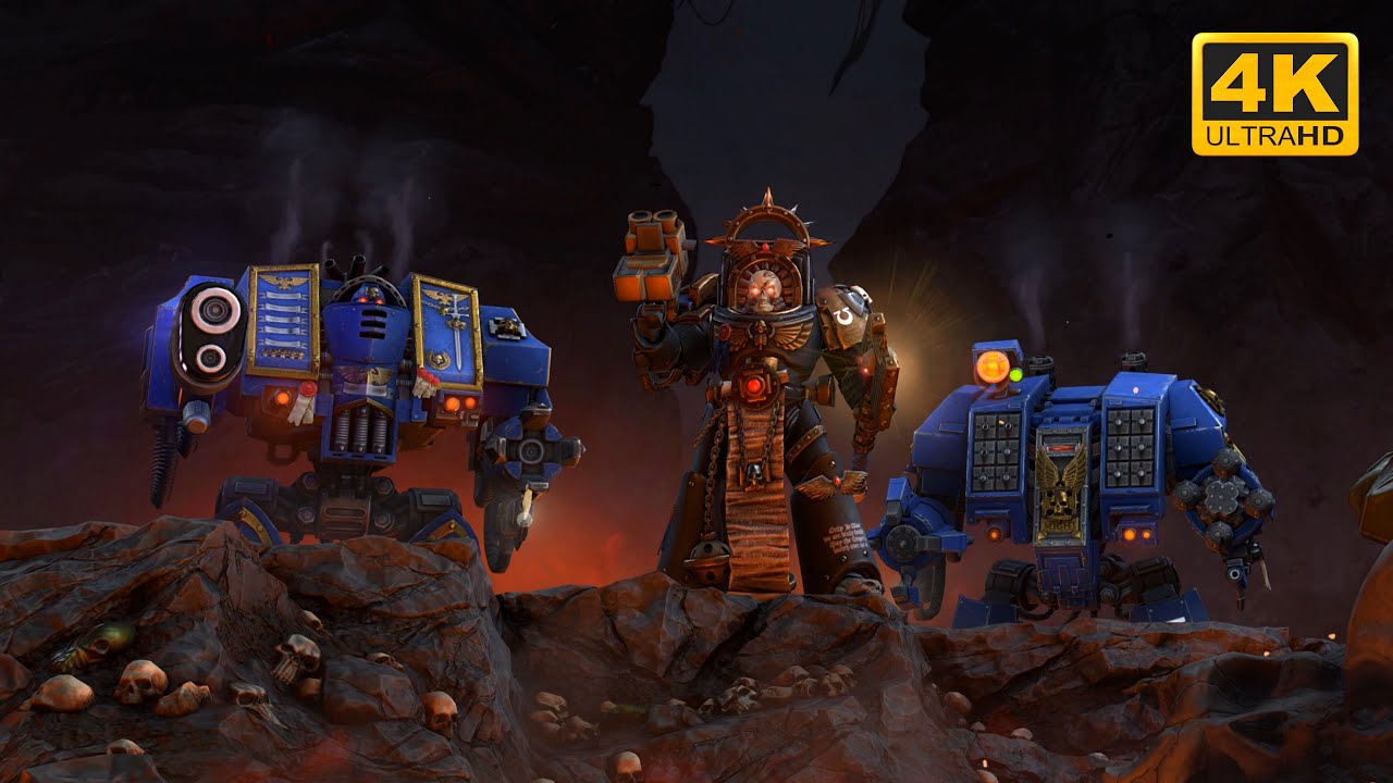 Space Marines - Direct Strike Mod - Gameplay Video - 4K Quality - Warhammer 40K Dawn Of War 3