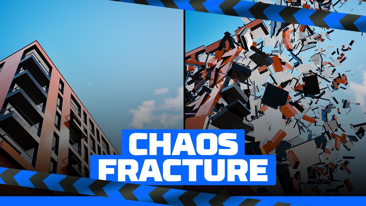 Efeito desconstruindo a cena no Unreal Engine | Chaos Fracture | Unreal Engine | Archviz